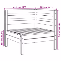 VidaXL 837981 outdoor bench Wood - Additional view 8