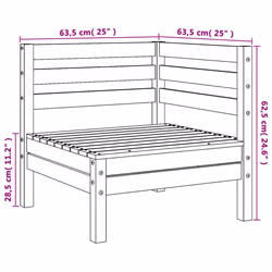 VidaXL 837988 outdoor bench Wood - Additional view 8
