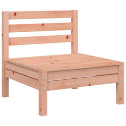 vidaXL Garden Sofa Outdoor Sofa Wooden Sectional Sofa Seat Solid Wood Pine - natural douglas, 1 pcs/middle sofa
