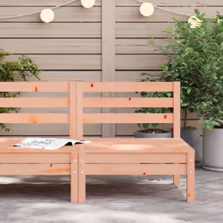 vidaXL Garden Sofa Outdoor Sofa Wooden Sectional Sofa Seat Solid Wood Pine - natural douglas, 1 pcs/middle sofa