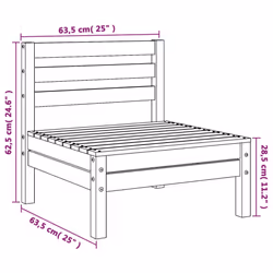 VidaXL 837997 outdoor bench Wood - Additional view 8