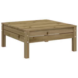 vidaXL Garden Sofa Outdoor Sofa Wooden Sectional Sofa Seat Solid Wood Pine - natural impregnated, 1 pcs/2x corner + footrest - Additional view 6