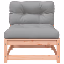 vidaXL Garden Sofas with Cushions Outdoor Sofa Patio Couch Solid Wood Pine - natural douglas, 1 pcs - Additional view 5