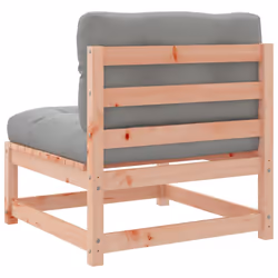 vidaXL Garden Sofas with Cushions Outdoor Sofa Patio Couch Solid Wood Pine - natural douglas, 1 pcs - Additional view 7