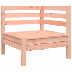 vidaXL Garden Sofa with Cushions and Footstool Outdoor Sofa Solid Wood Pine - natural douglas, corner sofa - Additional view 4