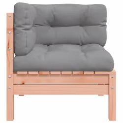 ) vidaXL Garden Sofa with Cushions and Footstool Outdoor Sofa Solid Wood Pine - natural douglas, corner sofa (2 pcs - Additional view 6