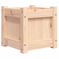vidaXL Garden Planters Patio Flower Pot Plant Pot Planter Box Solid Wood Pine - natural pine, 1 pcs - Additional view 6