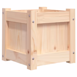 vidaXL Garden Planters Patio Flower Pot Plant Pot Planter Box Solid Wood Pine - natural pine, 2 pcs - Additional view 4