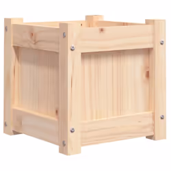 vidaXL Garden Planters Patio Flower Pot Plant Pot Planter Box Solid Wood Pine - natural pine, 2 pcs - Additional view 7