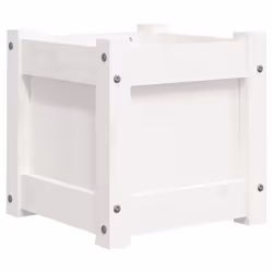 vidaXL Garden Planters Patio Flower Pot Plant Pot Planter Box Solid Wood Pine - white pine, 1 pcs - Additional view 6