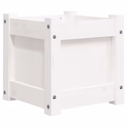 vidaXL Garden Planters Patio Flower Pot Plant Pot Planter Box Solid Wood Pine - white pine, 2 pcs - Additional view 7