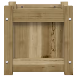 vidaXL Garden Planters Patio Flower Pot Plant Pot Planter Box Solid Wood Pine - natural impregnated, 1 pcs - Additional view 5
