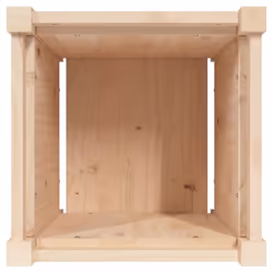 vidaXL Garden Planters Patio Flower Pot Plant Pot Planter Box Solid Wood Pine - natural pine, 1 pcs - Additional view 7