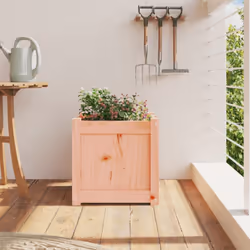 vidaXL Garden Planters Patio Flower Pot Plant Pot Planter Box Solid Wood Pine - natural douglas, 1 pcs - Additional view 2