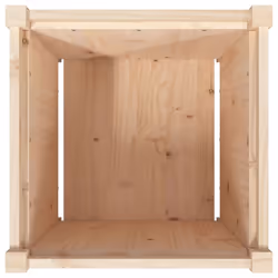vidaXL Garden Planters Patio Flower Pot Plant Pot Planter Box Solid Wood Pine - natural pine, 1 pcs - Additional view 7