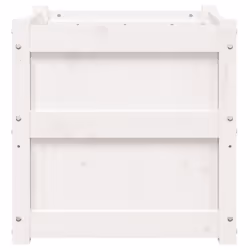 vidaXL Garden Planter Outdoor Flower Pot Patio Plant Pot White Solid Wood Pine - Additional view 5