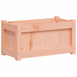 vidaXL Garden Planter Patio Flower Pot Planter Box Plant Pot Solid Wood Pine - natural douglas, 1 pcs