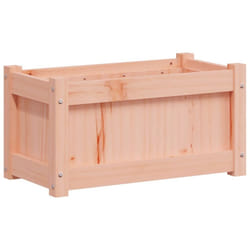 vidaXL Garden Planter Patio Flower Pot Planter Box Plant Pot Solid Wood Pine - natural douglas, 1 pcs
