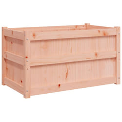 vidaXL Garden Planter Patio Flower Pot Planter Box Plant Pot Solid Wood Pine - 1 pcs