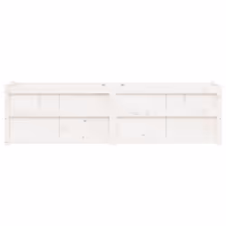 vidaXL Garden Planter Outdoor Flower Pot Patio Planter Pot Solid Wood Pine - white pine - Additional view 4