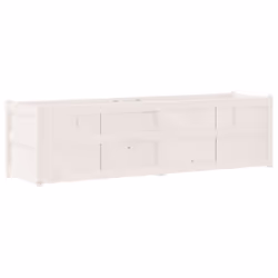 vidaXL Garden Planter Outdoor Flower Pot Patio Planter Pot Solid Wood Pine - white pine - Additional view 6