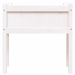 vidaXL Garden Planters with Legs Patio Flower Pot Plant Pot Solid Wood Pine - white pine, 1 pcs - Additional view 4