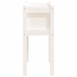 vidaXL Garden Planters with Legs Patio Flower Pot Plant Pot Solid Wood Pine - white pine, 1 pcs - Additional view 5