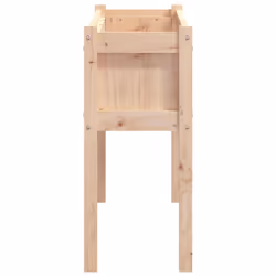 vidaXL Garden Planters with Legs Patio Flower Pot Plant Pot Solid Wood Pine - natural pine, 1 pcs - Additional view 5