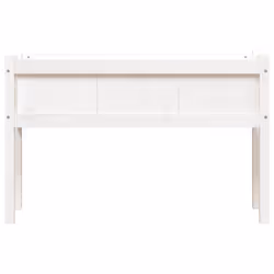 vidaXL Garden Planter with Legs Flower Pot Plant Pot White Solid Wood Pine - Additional view 4