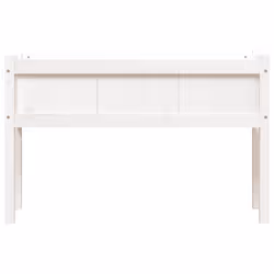vidaXL Garden Planters with Legs Patio Flower Pot 2 pcs White Solid Wood Pine - white pine, 2 pcs - Additional view 4