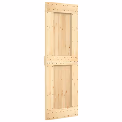vidaXL Sliding Door Barn Door with Hardware Set Interior Door Solid Wood Pine