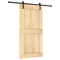 vidaXL Sliding Door Barn Door with Hardware Set Interior Door Solid Wood Pine