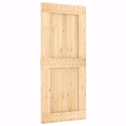 vidaXL Sliding Door Barn Door with Hardware Set Interior Door Solid Wood Pine