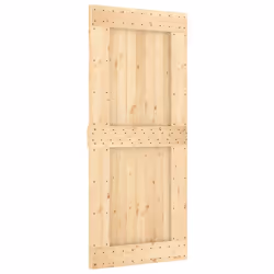 vidaXL Sliding Door with Hardware Set Interior Door Barn Door Solid Wood Pine - Additional view 2