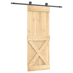 vidaXL Sliding Door with Hardware Set Interior Door Barn Door Solid Wood Pine