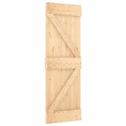 vidaXL Sliding Door with Hardware Set Interior Door Barn Door Solid Wood Pine