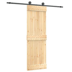 vidaXL Sliding Door with Hardware Set Interior Door Barn Door Solid Wood Pine
