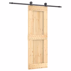 vidaXL Sliding Door with Hardware Set Interior Door Barn Door Solid Wood Pine