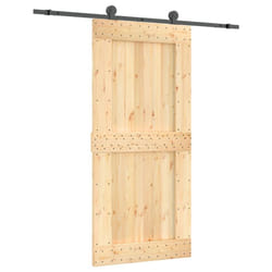 vidaXL Sliding Door with Hardware Set Interior Door Barn Door Solid Wood Pine