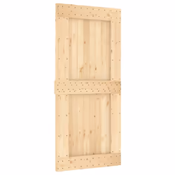 vidaXL Sliding Door with Hardware Set Interior Door Barn Door Solid Wood Pine