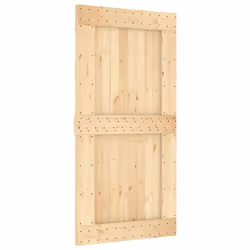 vidaXL Sliding Door with Hardware Set Interior Door Barn Door Solid Wood Pine