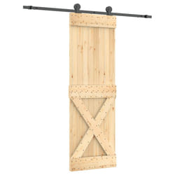 vidaXL Sliding Door with Hardware Set Interior Door Barn Door Solid Wood Pine