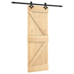 vidaXL Sliding Door with Hardware Set Interior Door Barn Door Solid Wood Pine