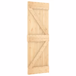 vidaXL Sliding Door with Hardware Set Interior Door Barn Door Solid Wood Pine
