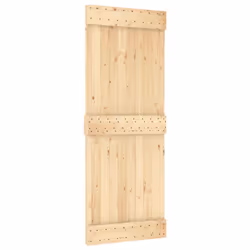 vidaXL Sliding Door with Hardware Set Interior Door Barn Door Solid Wood Pine