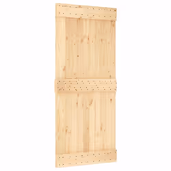 vidaXL Sliding Door with Hardware Set Interior Door Barn Door Solid Wood Pine