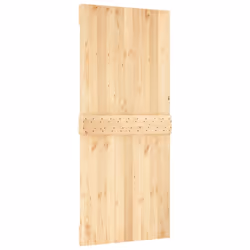 vidaXL Sliding Door with Hardware Set Interior Door Barn Door Solid Wood Pine - Additional view 4