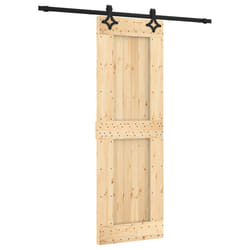 vidaXL Sliding Door with Hardware Set Interior Door Barn Door Solid Wood Pine