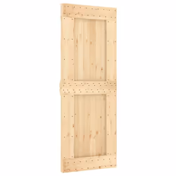 vidaXL Sliding Door with Hardware Set Interior Door Barn Door Solid Wood Pine