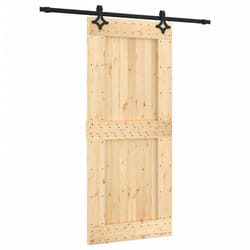 vidaXL Sliding Door with Hardware Set Interior Door Barn Door Solid Wood Pine